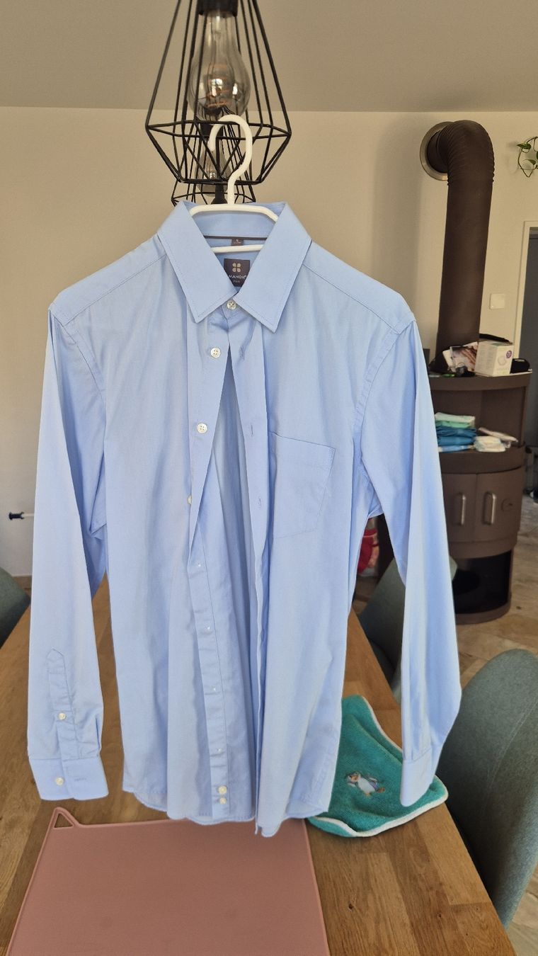 Hemden: Herren Hemden Hellblau Grösse 38 Langarm mit Brusttasche – Neu (gemäss Beschreibung) aus Würenlingen von F_Senn_86