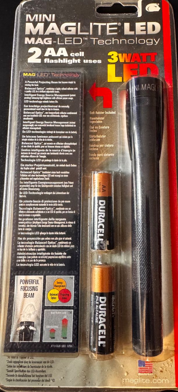 Lampade: Mini Maglite LED-Taschenlampe 3 Watt, – Nuovo e nell'imballaggio originale da Chur venduto da tan_qx6b