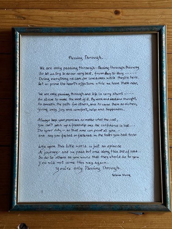 Gedicht von Patience Strong 1907-1990 (Gebraucht) in Grabs für CHF 17 ...