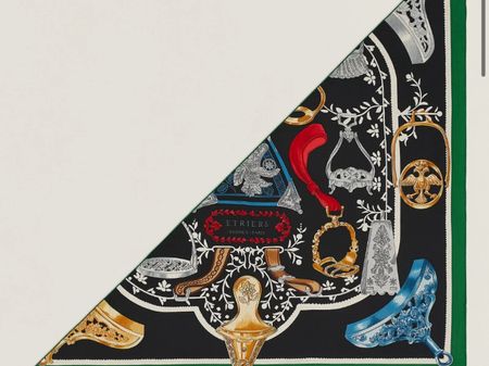 Orig. Hermes Kaschmir Dreieckschal “Etriers Remix” neuw.