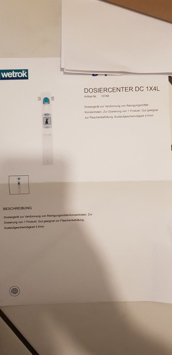 Wetrok Tutte le macchine: Wetrok / Taski Dosiergerät – Nuovo e nell'imballaggio originale da Zürich venduto da fiat72 2