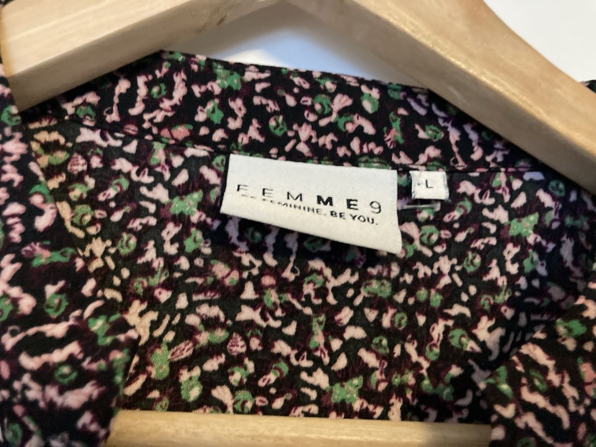 Camicette: Femme9 Bluse, Gr. L, Blumenmuster, Herbstfarben – Usato da Frenkendorf venduto da Bleandro 1