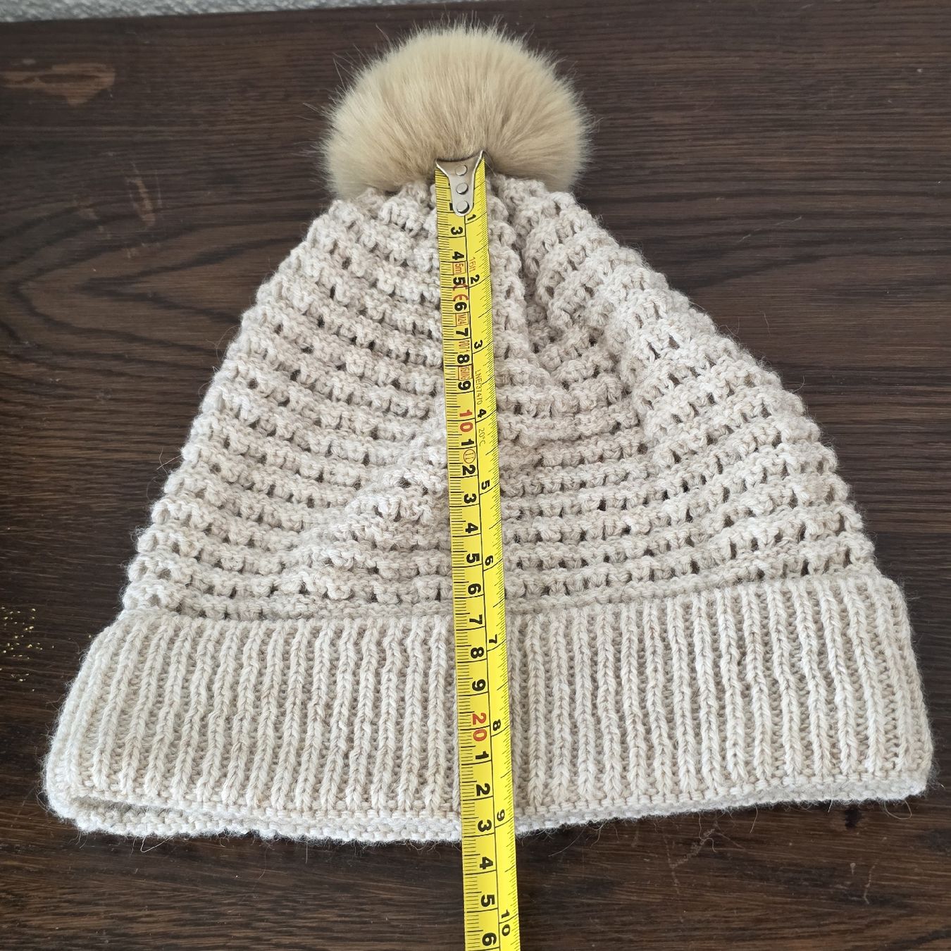 C&A Hüte, Mützen & Caps: Strickmütze mit Bommel beige  – Gebraucht aus Rheinsulz von Gilea 6