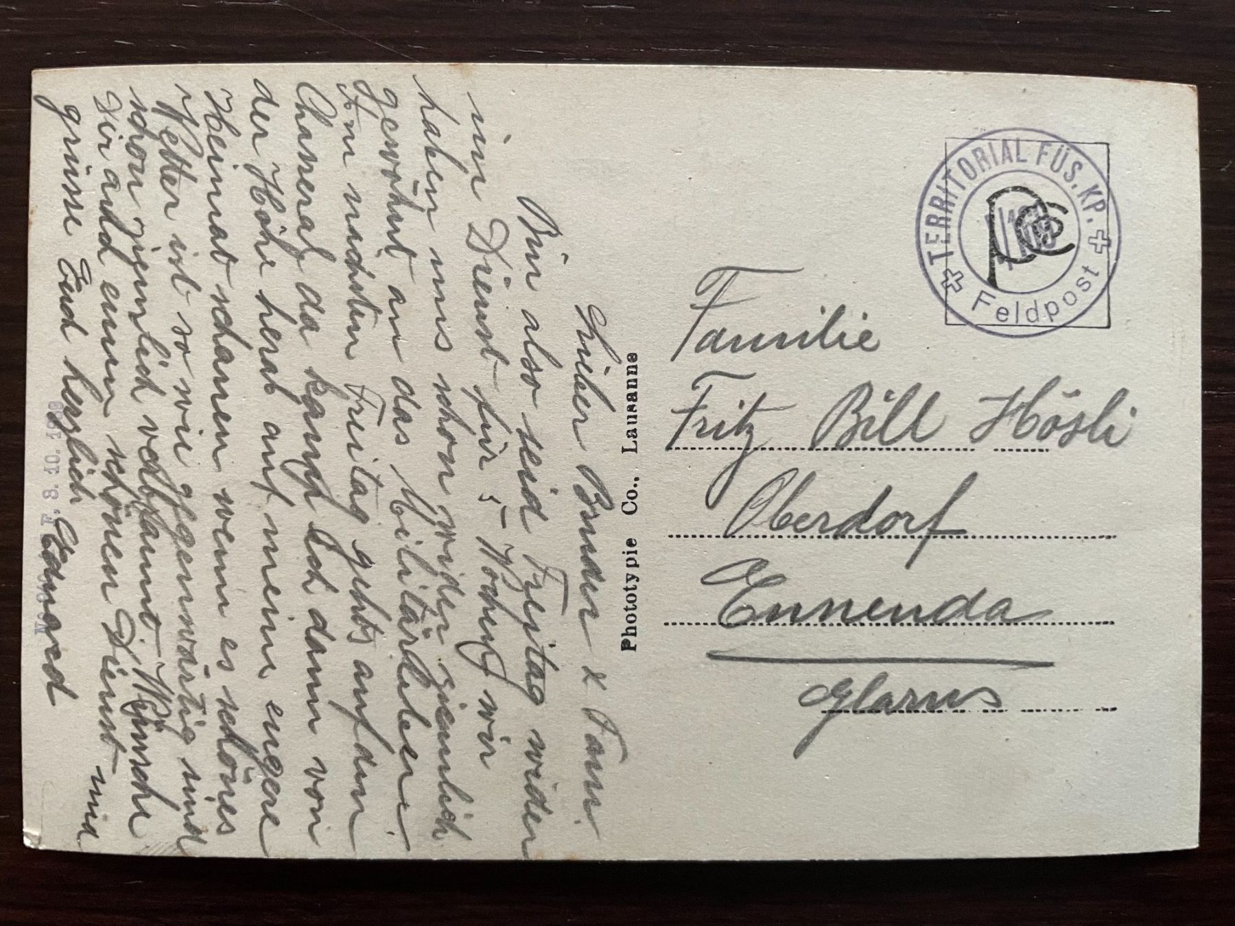 Cartoline postali: LIGNIÈRES 2 CP, Hotel de la Poste + Shell TANKSÄULE 47 – Usato da Wald ZH venduto da TLILEF 3