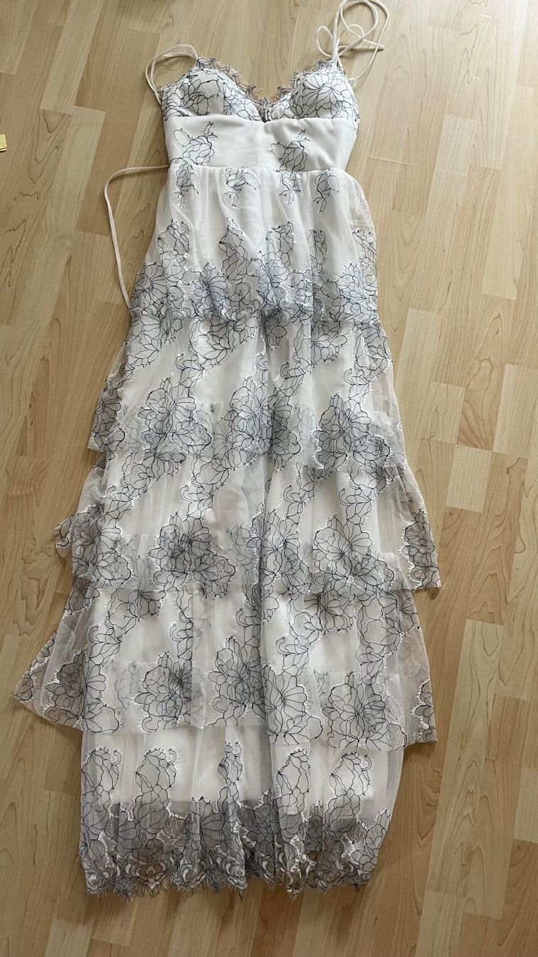 Vestiti: Festliches Maxikleid, Gr. 36, weiss mit Spitze – Usato da Buchs ZH venduto da ste_sb5q