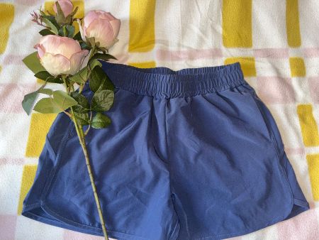 Blue sports shorts girl age 8-9