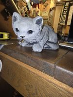 Vintage Katzen-Skulptur aus Beton (S3)