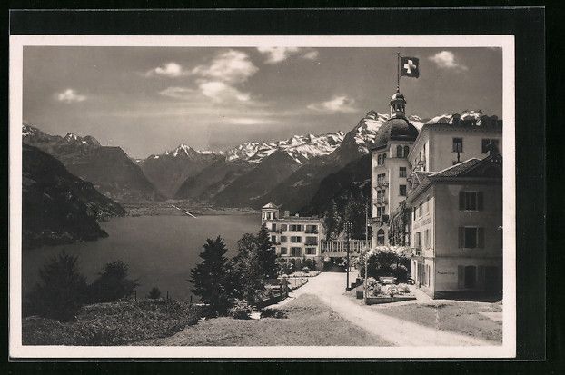 Cartoline postali: AK Seelisberg, Hotel Sonnenberg – Usato da Berlin venduto da bartko-reher