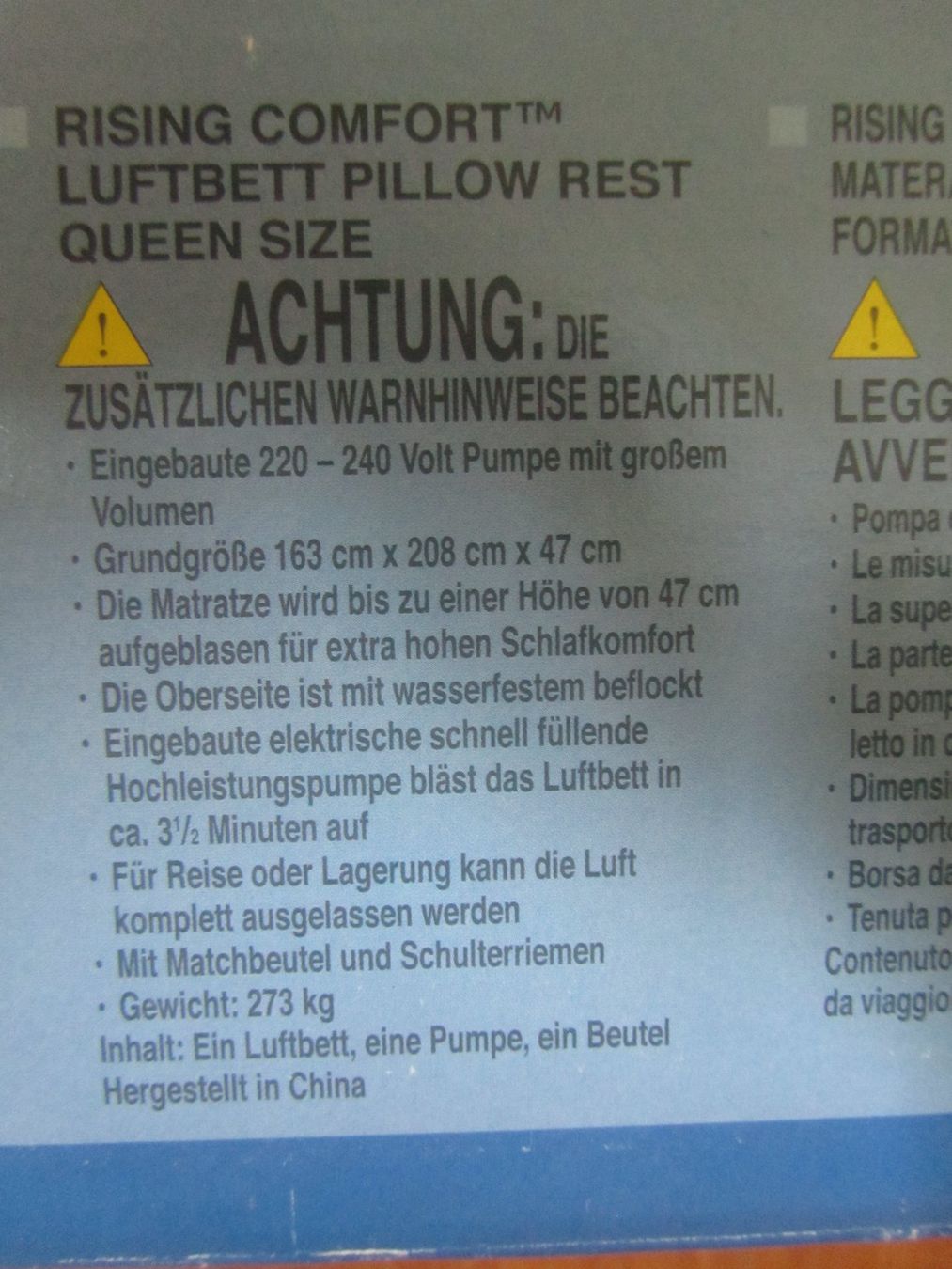 Materassi: Luftbett Intex 163x208x47 cm neu – Nuovo e nell'imballaggio originale da Seengen venduto da mikelele 4