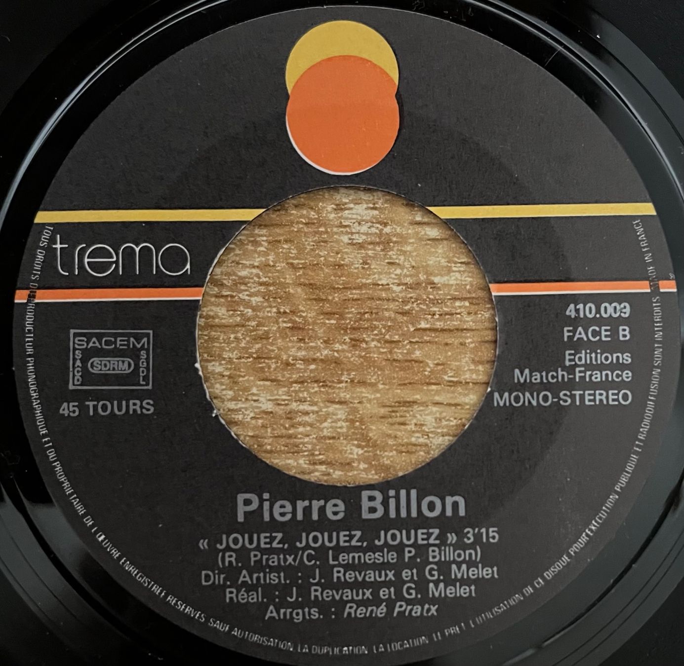 Schallplatten: PIERRE BILLON - UNE GUITARE – Gebraucht aus Bussigny von vinyl-pas-cher 2