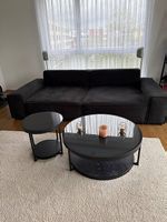 Stylische schwarze Couch  XL Sitzfläche & super Zustand