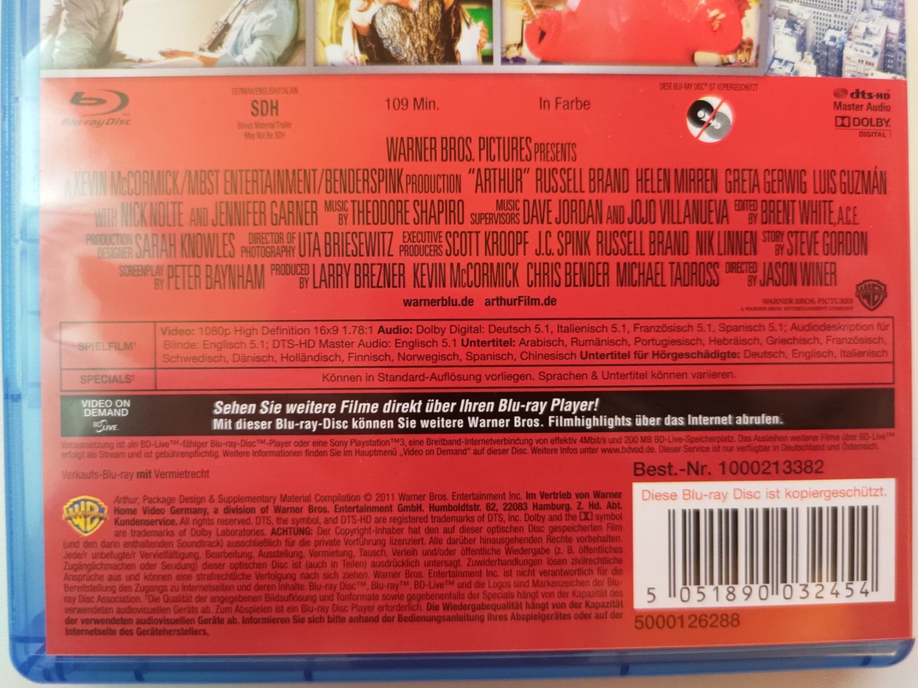 Tutti i DVDs: Arthur – Usato da Liestal venduto da Kratzilla 3