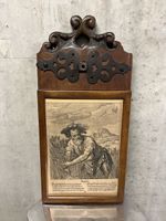 Holländische Holzschnitzerei mit Kupferstich Set Sammlung