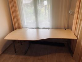Schöner, grosser zweiteiliger Schreibtisch in Top-Zustand