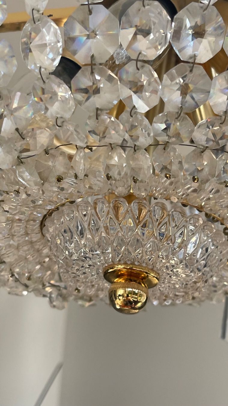 Lampade: Wunderschöne Hängelampe aus Bleikristall – Usato da Othmarsingen venduto da ami_9f5j 2