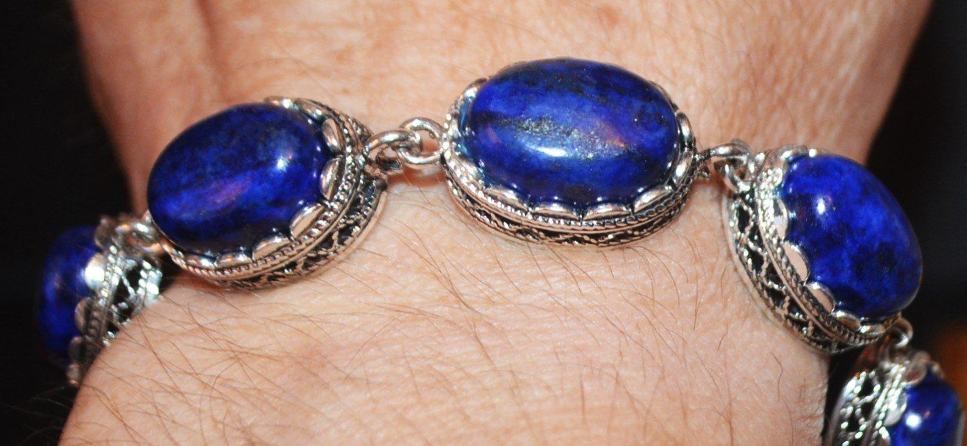 Bracciali & Braccialetti: Armband A-884 – Lapislazuli – Nuovo e nell'imballaggio originale da Goldiwil (Thun) venduto da han_v5b7 2
