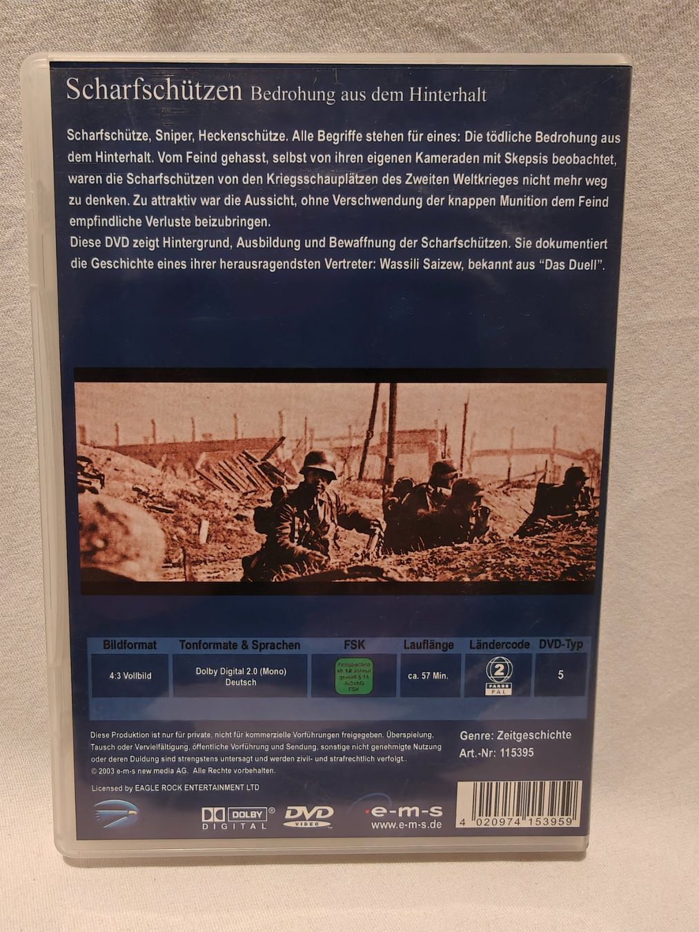 Alle DVDs: Zeitgeschichte Scharfschützen 2. Weltkrieg – Gebraucht aus Gutenswil von Vulcano21 1