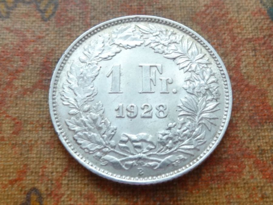 Tutti le monete: 1 Fr. 1928  (A) – Usato da Romanel-sur-Lausanne venduto da Swift13