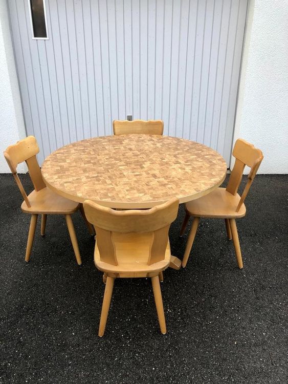 Runder Tisch mit Stühlen Kaufen auf Ricardo
