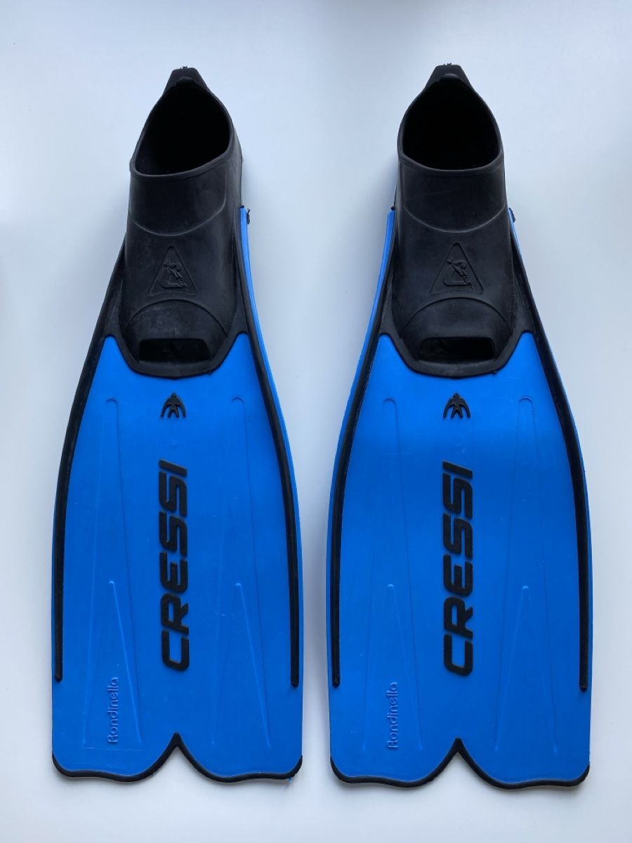 Cressi Pinne, Maschere & Boccagli: Palmes Cressi, bleu, Taille 35-36 – Usato da Corcelles NE venduto da Hugo_W