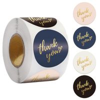 Aufkleber für Dekoration / Thank You Nr4 (50 Stück) neu