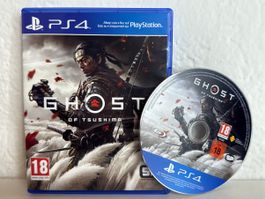Ghost of Tsushima PS4/PS5 Video Game disc and case