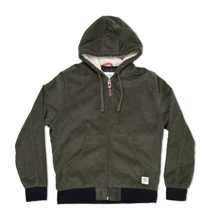 Jacke - Corduroy Bunker Hoodie - Iron & Resin