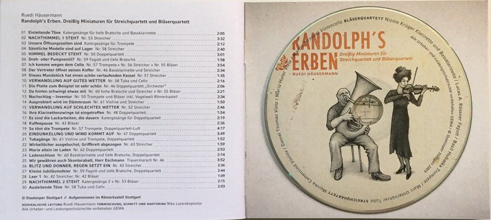 CD: Ruedi Häusermann - Randolph`s Erben – Usato da Grüningen venduto da azulblanco 1