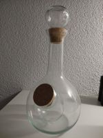 Glas Karaffe mit Innenfach für Eis
