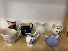  7 bricchi per latte in ceramica vari modelli