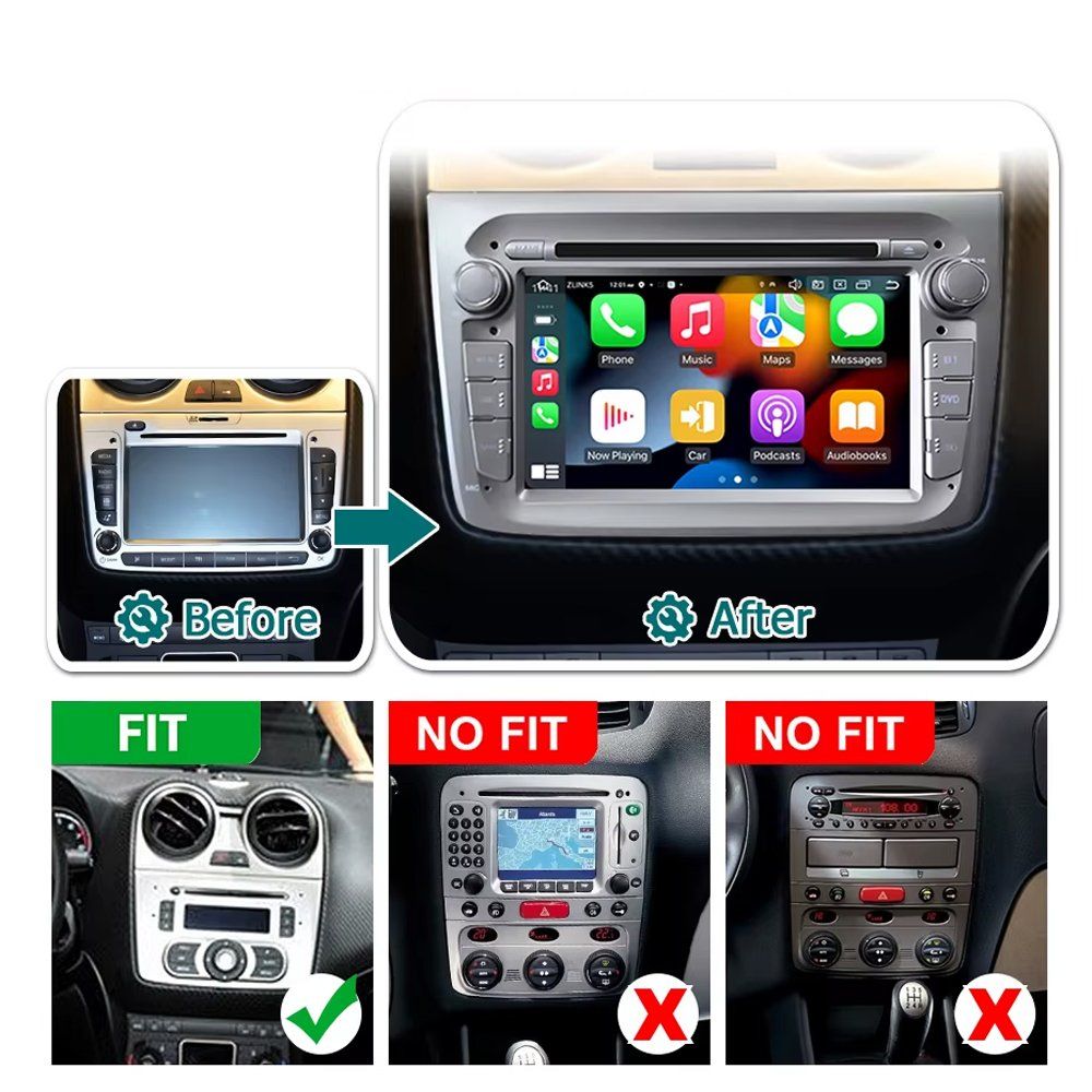 Navigatori: Autoradio Alfa Mito RDS Carplay Android Navi – Nuovo e nell'imballaggio originale da Chiasso venduto da online.shop 1