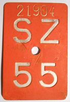 Velonummer Schwyz SZ 55