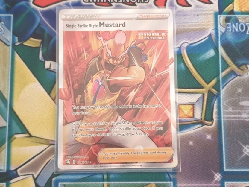 Pokémon Carte collezionabili: Kampfstile | Single Strike Style Mustard | NM | Englisch – Usato da Zürich venduto da SwissCollectibles