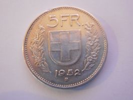 5 Fr. 1952 silber