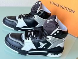 LOUIS VUITTON Lv Trainer Lv Logo Leder High Top Sneaker 43.5