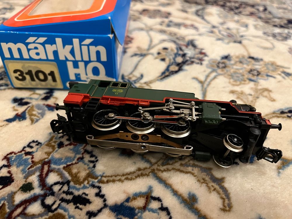 Märklin 3101 seltene Belgische Dampflok 96.002 der SCNB, OVP (Gebraucht ...