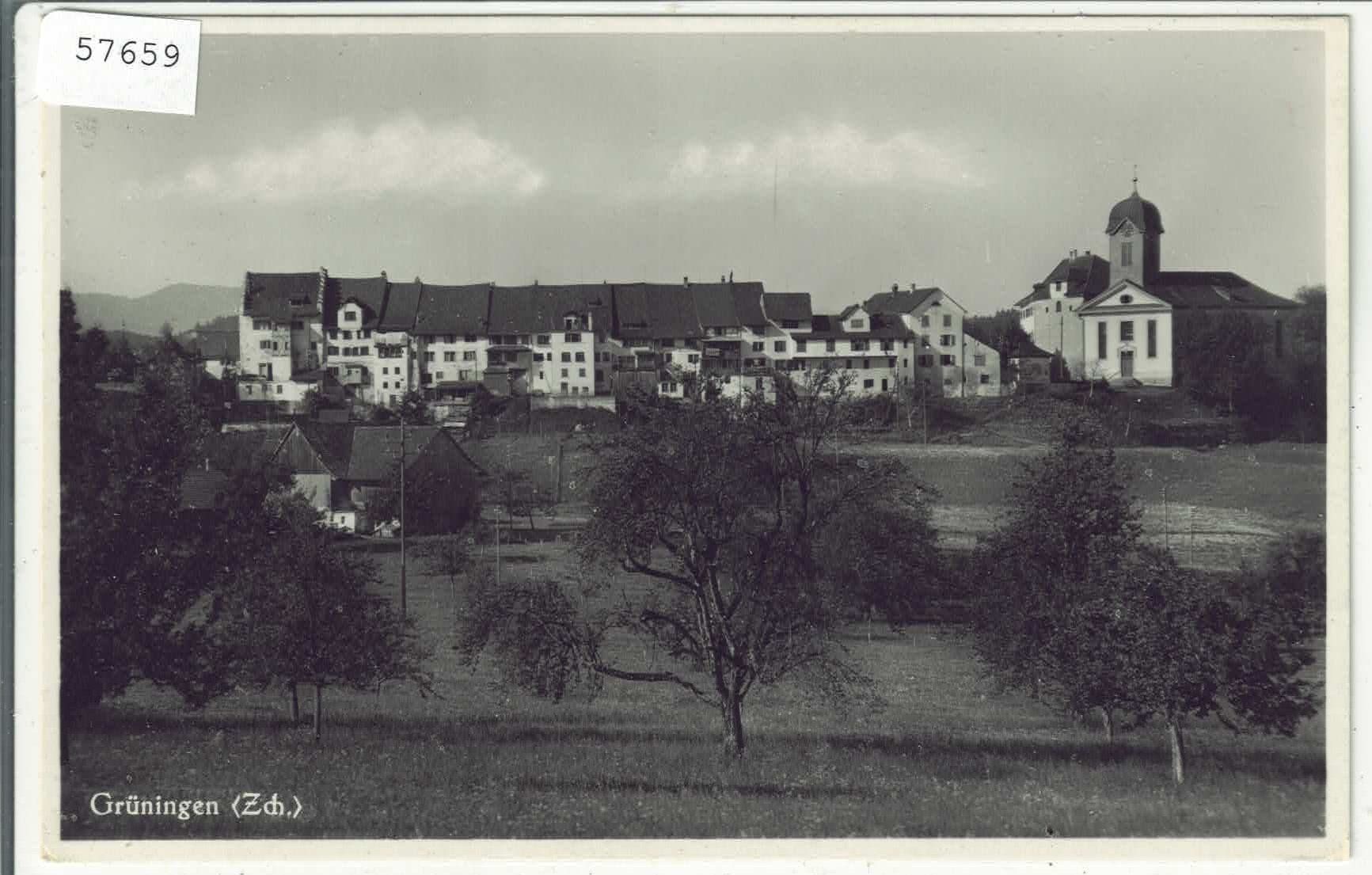 Cartoline postali: Grüningen - Generalansicht – Usato da Ettingen venduto da Kartenplanet