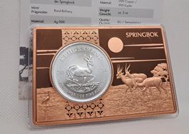 1 OZ Silber Krügerrand 2024 in 3 OZ Münzbarren