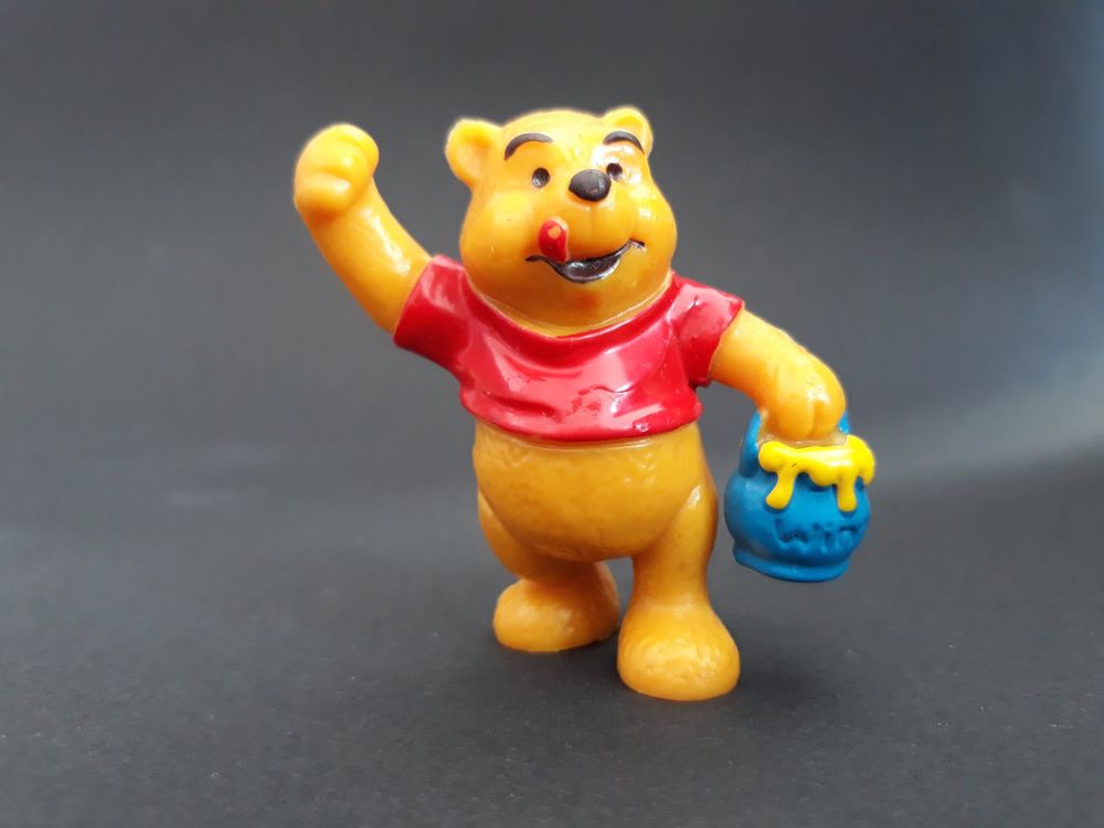 Figurine Winnie L'Ourson Vintage Walt Disney - Bully, 4x4 Cm, Collection Rétro