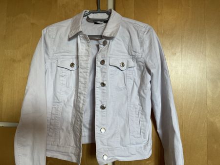 Weisse Jeansjacke Gr. XS