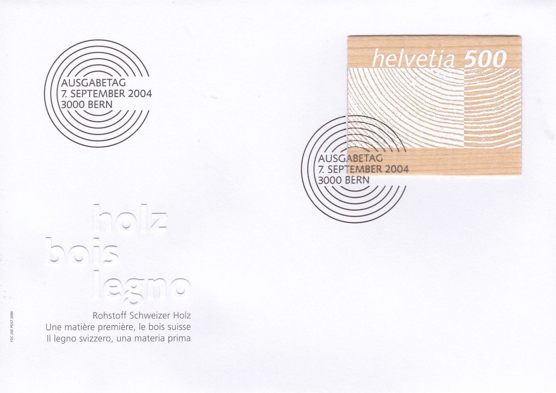 Tutti i francobolli: Holz FDC 2004 – Nuovo (secondo la descrizione) da Schliern b. Köniz venduto da joni20