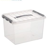 6Stk. Aufbewahrungsboxen Deckel mit Griff, 22 l, 40x30x26cm