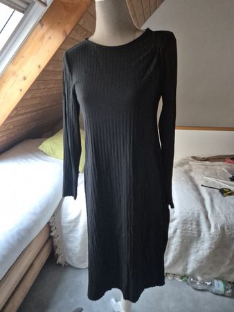 Umstandskleid H&M Mama schwarz gerippt Grösse M