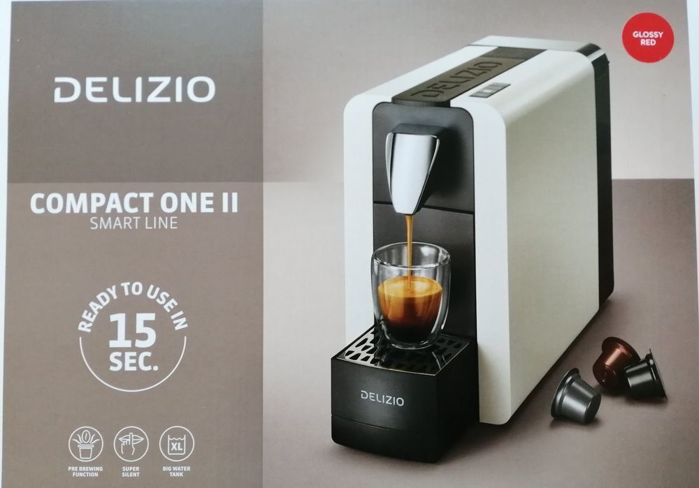 NEUE KAPSEL KAFFEEMASCHINE DELIZIO COMPACT ONE II Rot (Neu und ...