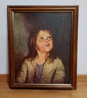 49 cm breitx 59cmhoch/ Kunstdruck Porträt Bub / Bilderrahmen