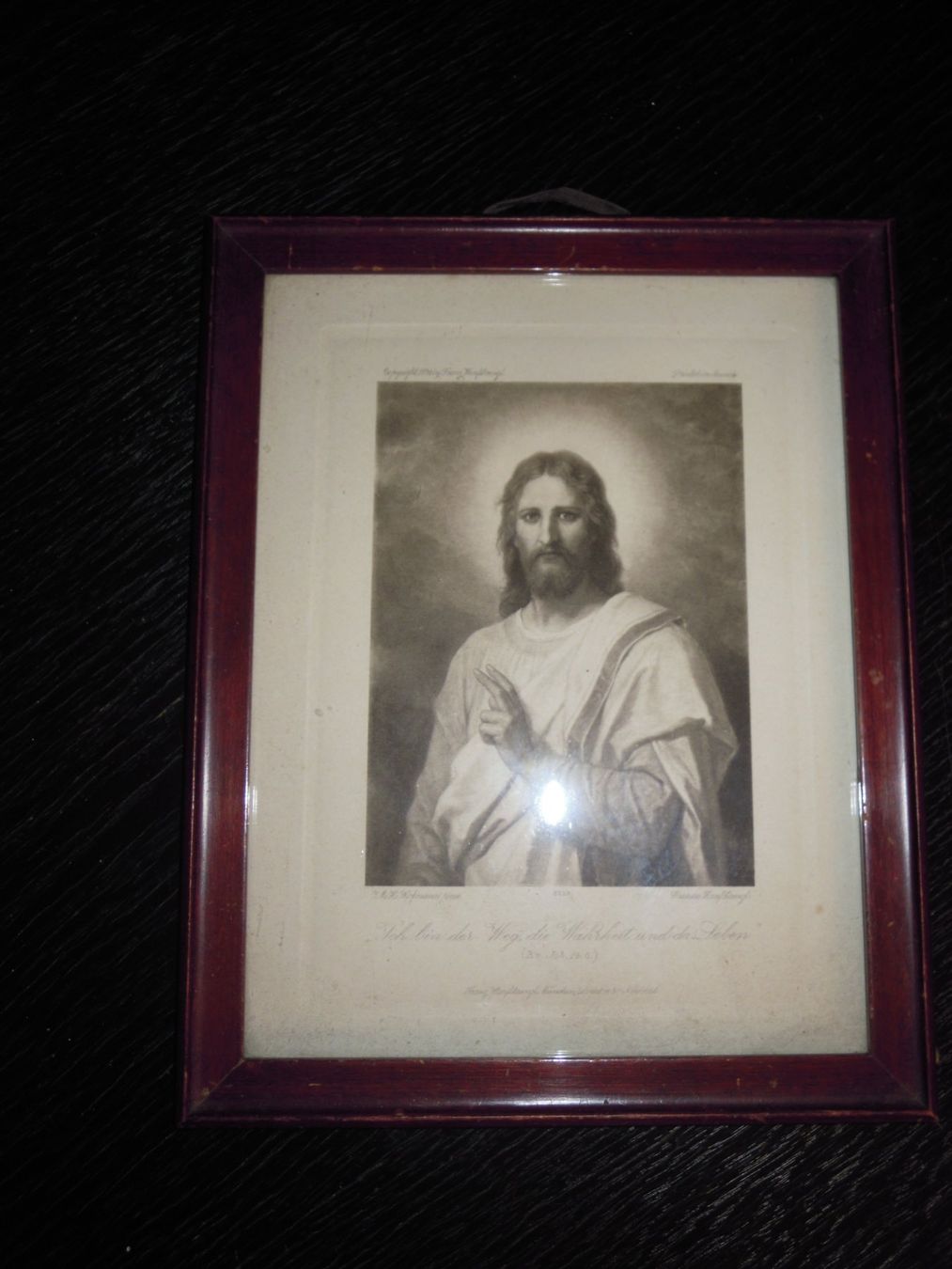 Foto & Immagini: antikes Heiligenbild mit Rahmen – Usato da Muri b. Bern venduto da Silberqualle