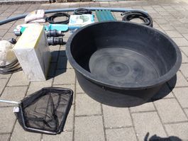 Wasserbecken gebraucht schwarz rund Durchmesser