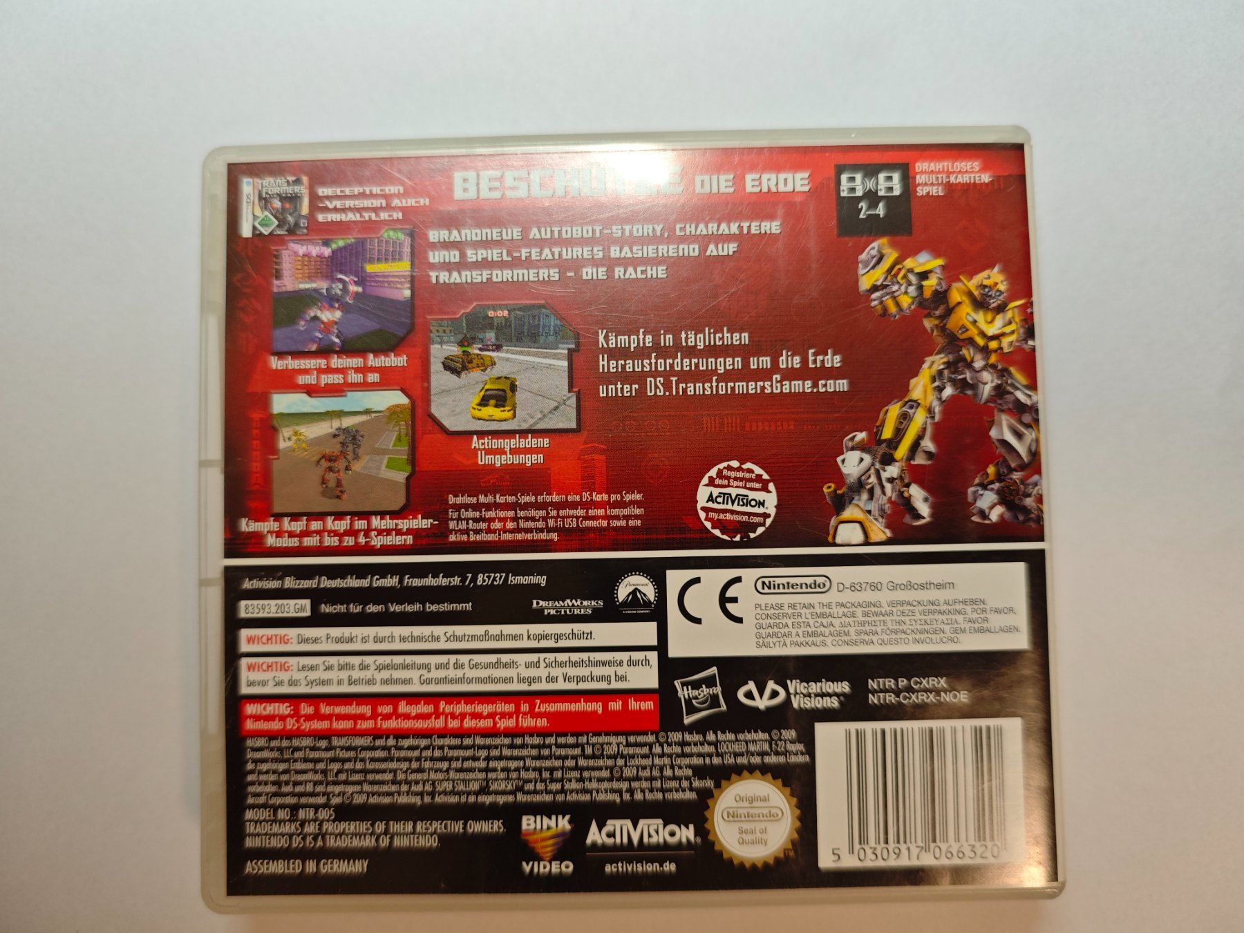 Nintendo Giochi: Transformers Die Rache Nintendo DS – Usato da Rüti ZH venduto da luck-y 1