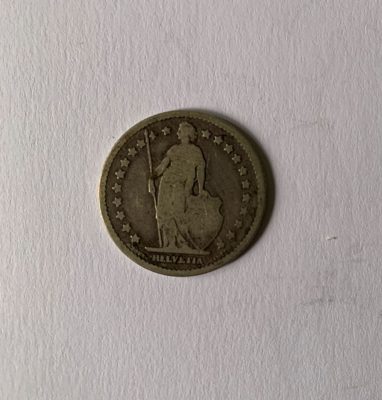 Tutti le monete: 1 Franken 1877 - Silber - Schweiz – Usato da Zürich venduto da Apache4 1