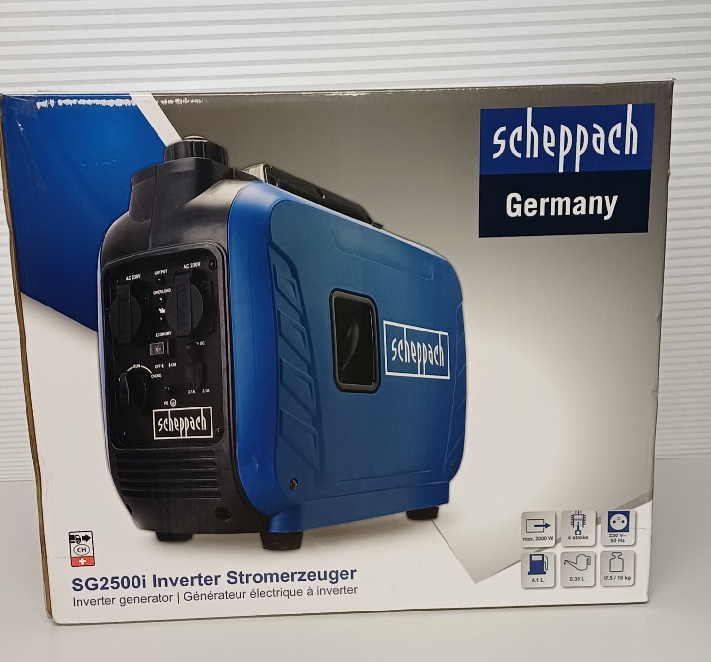 Scheppach Generatori di corrente: Scheppach Inverter Stromerzeuger SG2500i     2 kW – Nuovo e nell'imballaggio originale da Grosswangen venduto da Geschenkberatung